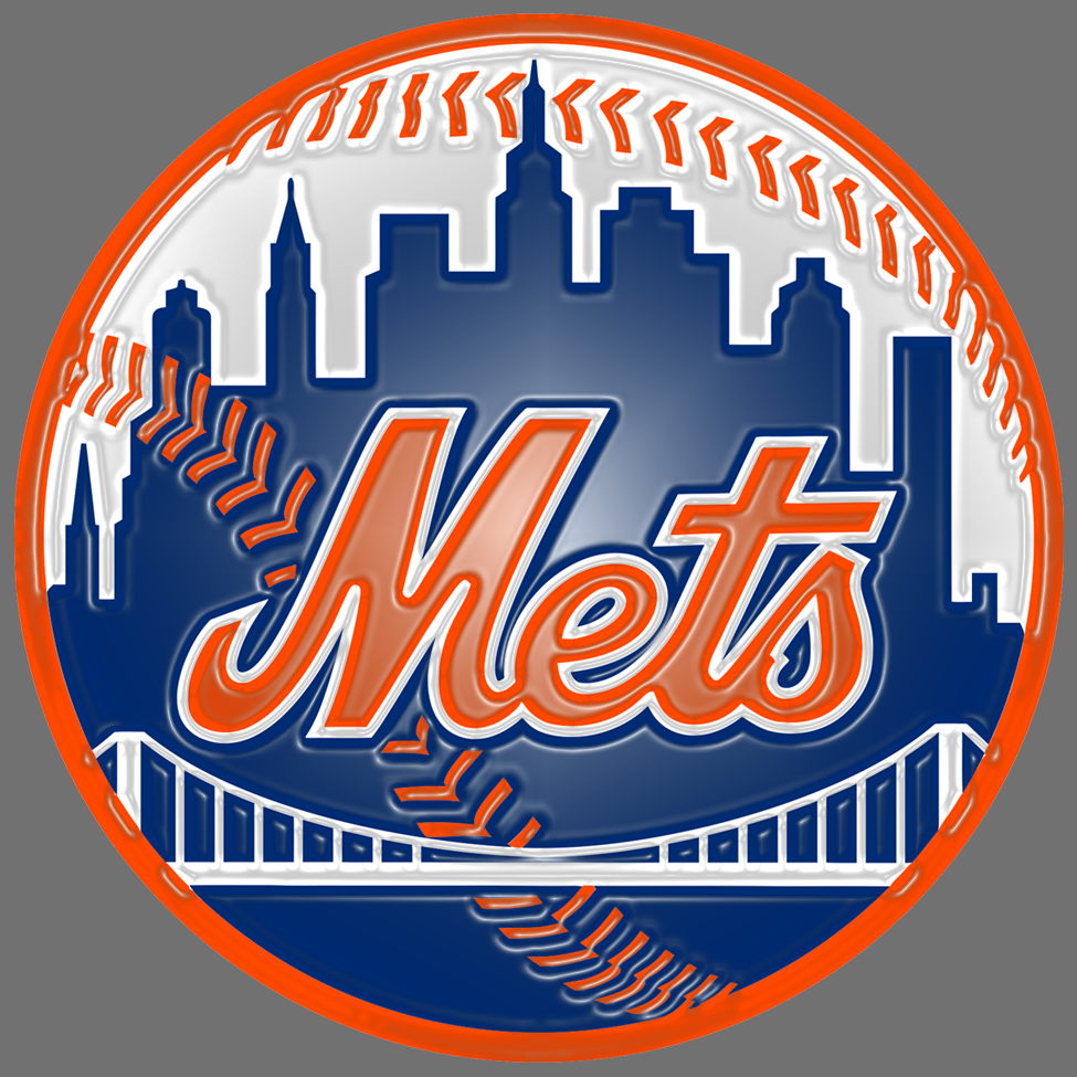 New York Mets Plastic Effect Logo vinyl decal